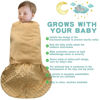 Picture of BSTOPPT Fleece Newborn Sleep Sack Baby Swaddle,3-Way Adjustable Wearable Blanket,2 Pack Fleece Swaddling Sleeping Bag TOG 2.0， (Brown & Dark Green, 0-3 Months)