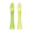 Picture of Olababy 100% Silicone Soft-Tip Training Spoon for Baby Led Weaning 2pack (Kiwi/Lemon)