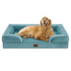 Picture of Comfort Expression Orthopedic Foam XL Dog Beds Waterproof, Extra Large Dog Bed with Bolster, Washable Dog Bed Sofa Pet Bed with Removable Cover & Non-Slip Bottom(X-Large,Washed Blue)