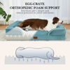 Picture of Comfort Expression Orthopedic Foam XL Dog Beds Waterproof, Extra Large Dog Bed with Bolster, Washable Dog Bed Sofa Pet Bed with Removable Cover & Non-Slip Bottom(X-Large,Washed Blue)