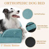 Picture of Comfort Expression Orthopedic Foam XL Dog Beds Waterproof, Extra Large Dog Bed with Bolster, Washable Dog Bed Sofa Pet Bed with Removable Cover & Non-Slip Bottom(X-Large,Washed Blue)