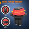 Picture of Nilight Battery Disconnect Switch 50A Master Disconnect Isolator 12V-48V On Off Power Cutoff Switch Waterproof Heavy Duty for Marine Boat Car RV ATV UTV Yacht, 2 Years Warranty