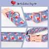 Picture of Unique style paws Valentine's Day Dog Collar Metal Buckle Collar Blue Pink Love Heart Gift for Small Medium Large Boys Girls Dogs Wedding