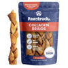 Picture of Pawstruck Natural Large 10-13” Beef Collagen Braids for Dogs - Healthy Long Lasting Alternative to Traditional Rawhide & Bully Sticks w/Chondroitin & Glucosamine - 3 Count - Packaging May Vary