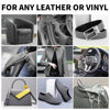 Picture of Leather Recoloring Balm,8.5oz Leather Color Restorer,Dark Gray Leather Repair kit for Furniture and Car Interior,Leather Couch Scratch Repair,Leather Dye Paint for Faded,Cracked and Damaged Leather