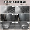 Picture of Leather Recoloring Balm,8.5oz Leather Color Restorer,Dark Gray Leather Repair kit for Furniture and Car Interior,Leather Couch Scratch Repair,Leather Dye Paint for Faded,Cracked and Damaged Leather