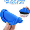 Picture of SHENGQIDZ 6 Pack Pet Food Can Covers Lids Universal Safe/Silicone Dog&Cat Food Can Lid Covers (green+blue+orange+pink+red+yellow)