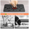 Picture of Pet Feeding Mat-Absorbent Pet Placemat for Food and Water Bowl, with Waterproof Rubber Backing, Quick Dry Water Dispenser Mat for Dog and Cat (17"x27", Dark Gray)
