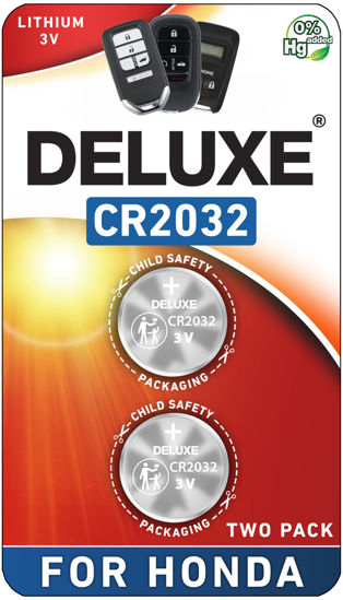 Picture of Key Fob Replacement Batteries for Honda (CRV Civic Accord Pilot Odyssey HRV Fit Passport Ridgeline Crosstour Insight Clarity CRZ) Smart Remote (Pack of 2) (Check Fitment Guide)