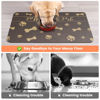 Picture of Pet Feeding Mat-Absorbent Pet Placemat for Food and Water Bowl, with Waterproof Rubber Backing, Quick Dry Water Dispenser Mat for Dog and Cat (16"x24", Brown)