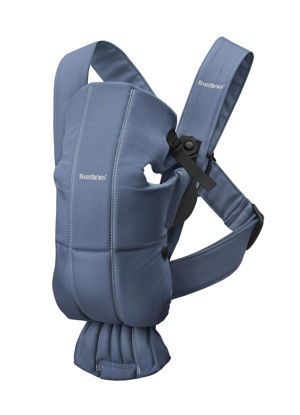 Picture of BabyBjörn Baby Carrier Mini, Woven, Vintage Indigo