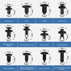 Picture of 240 Pcs Bumper Clips Car Clips Plastic Rivets of 12 Most Popular Sizes and 5 Fastener Removers Fasteners Push Retainer Kit Auto Push Pin Rivets Set