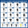 Picture of 650pcs Push-Type Retainer Clips, Bumper Fender Nylon Rivets of 22 Most Popular Sizes and 5 Fastener Removers for Most Models
