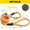 Picture of Fida Slip Leads for Dogs, 4 FT x 1/2" Dog Leash Heavy Duty Comfortable Strong Rope Leash for Large, Medium Dogs, No Pull Pet Training Leash with Highly Reflective,Orange