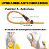 Picture of Fida Slip Leads for Dogs, 4 FT x 1/2" Dog Leash Heavy Duty Comfortable Strong Rope Leash for Large, Medium Dogs, No Pull Pet Training Leash with Highly Reflective,Orange