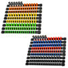 Picture of Reniteco Socket Organizer Drive ABS Tools - Socket Holder, Premium Quality 18 Pieces Socket Holders Kit 1/4-Inch x 96 Clips, 3/8-Inch x 90 Clips, 1/2-Inch x 72 Clips（18PC,Mix-color)