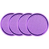 Picture of ZSDY Car Cup Coaster, 4PCS Universal Auto Non-Slip Cup Holder Embedded in Ornaments Silicone Coaster, Car Interior Accessories Sets, Purple