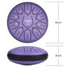 Picture of LEKATO Steel Tongue Drum 6 Inch 11 Note, Tongue drum D Major Handpan Drum for Meditation Yoga Musical Education, Handpan drum for Families/Friends, Purple