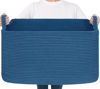 Picture of Goodpick Large Blanket Basket, Storage Baskets for Organizing, Rectangle Woven Baskets for Storage, Toy Baskets Storage Kids, Woven Basket for Clothes, Towels, 21.6" x 14.9" x 11.8"