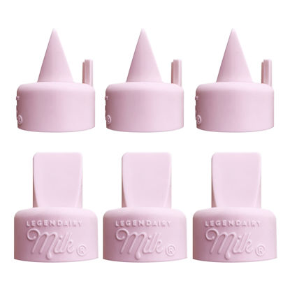 Picture of Legendairy Milk Duckbill Valves with Pull Tab - Compatible with Spectra - Pack of 6