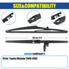 Picture of GSPSCN 12" Rear Wiper Blade OEM QUALITY Original Equipment Replacement For Toyota 4Runner 2009 2008 2007 2006 2005 2004 2003 Back Windshield Wiper Blades (12-F)
