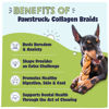 Picture of Pawstruck Natural 5-7” Beef Collagen Braids for Dogs - Healthy Long Lasting Alternative to Traditional Rawhide & Bully Sticks Chew Treats w/Chondroitin & Glucosamine - 5 Count - Packaging May Vary
