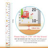Picture of MIBOTE Baby Growth Height Chart Handing Ruler Wall Decor for Kids, Canvas Removable Height Growth Chart 79" x 7.9" (Colorful)