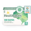 Picture of HealthyBaby Our Diapers | EWG Verified Safe & Plant-Based Diapers | Absorbent for Leak Protection | Soft Organic Cotton Shell | Chlorine-Free Diaper for Sensitive Skin | Size 2 (66 Diapers)
