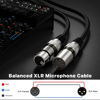 Picture of EBXYA XLR Cables 15 feet 2 Packs - Premium Balanced Microphone Cable with 3-Pin XLR Male to Female Cable, Black