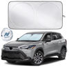 Picture of Autovir Car Windshield Sun Shade | Durable 240T Material Car Sun Visor for UV Rays and Sun Heat Protection | Car Interior Accessories for Cooler Interior | Medium Plus (64" x 33.5")