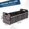 Picture of Femuar Trunk Organizer for Car, Collapsible Car Trunk Organizer with 90L Large Capacity and 15Pockets, Waterproof Trunk Organizer for Suv/Car/Jeep/Sedan, Extra Large Size, Leopard print
