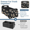 Picture of Femuar Car Trunk Organizer, Car Storage Organizer with Large Capacity Waterproof Collapsible Trunk Organizer for Car Suv/Jeep/Sedan (Hibiscus flowers, Standard)