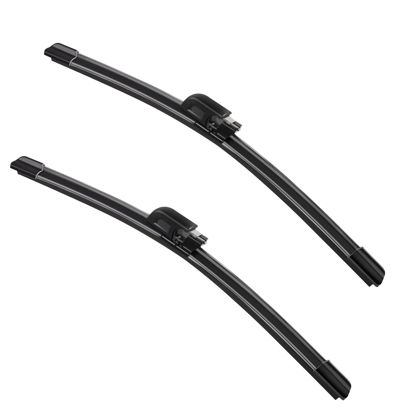 Picture of 2 Factory Wiper Blades Replacement for Mercedes-Benz 2003-2008 C CLK Class Audi A8 S8 2002-2009 Original Equipment Replacement Wiper Blade Set- 22"+22" (Set of 2)