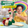 Picture of 2 Pcs Large Wooden Maracas for Adults - Professional Maracas Set Shakers Musical Instruments for Adults Mexican Maracas Party Favors Wood Maracas Bulk - Hand Percussion Instruments for Adults