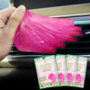 Picture of FiveJoy Car Cleaning Gels, 4-Pack Universal Auto Detailing Tools Car Interior Cleaner Putty, Dust Cleaning Mud for PC Tablet Laptop Keyboard, Camera, Printers, Calculator - 320g (2.8oz/pcs) (Pink)
