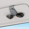 Picture of Sotfamily Sunglass Holder for Car, Suede Cloth Magnetic Sunglasses Clip for Car Visor, Sunglass Organizer for Car Accessories, 2 Packs, Gray