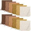 Picture of Unnivoll Muslin Burp Cloths for Baby 100% Cotton Burping Cloths for Boys Girls Large 20''X10'' Extra Soft and Absorbent 12 Pack - Gradient Brown