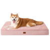 Picture of EHEYCIGA Orthopedic Dog Beds for Large Dogs with Removable Washable Cover, Pink, 36x27