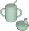 Picture of Cuddle Campus Sippy Cups 7OZ, [4 in 1] Baby Cups, Shatterproof Silicone Straw Cup,Open Cup for 6M, 6M+,6-12 Months,1/1+ Year Old Baby,Toddler