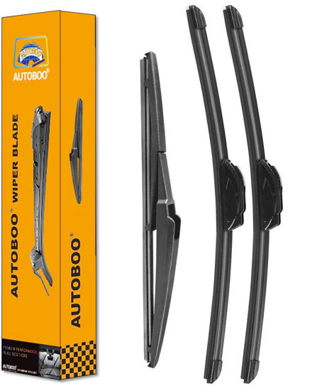 Picture of AUTOBOO 22"+19" Windshield Wipers with 12" Rear Wiper Blade Replacement for Toyota Highlander 2007 2006 2005 2004 2003 2002 2001 Toyota RAV4 2001-2005 -Original Factory Quality (Pack of 3)