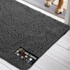 Picture of Gorilla Grip Ultra Absorbent Grippy Doormat for Muddy Dog Paws, Machine Washable Soak Stopper Rugs Cleaner Floors, Bed Mat for Dirty Dogs, Indoor Entrance Door Rug Pet Bed Mats 24x17 Charcoal
