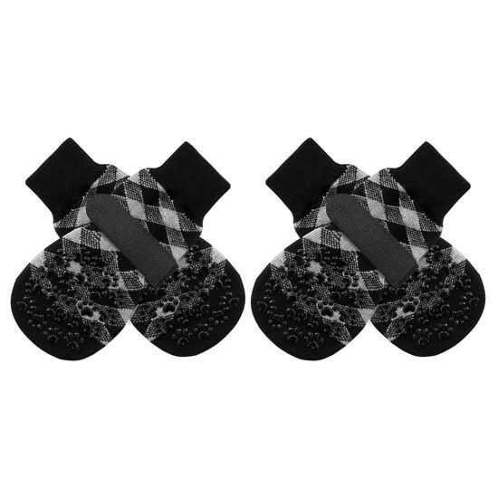 Picture of EXPAWLORER Anti Slip Dog Socks to Prevent Licking Paws, Dog Shoes for Hot Pavement, Dog Booties for Small Medium Large Senior Dogs, Traction Control Dog Boots & Paw Protectors for Hardwood Floors