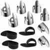 Picture of Shappy 12 Pcs Steel Finger Picks Set, Including Stainless Steel Finger Picks and Thumb Picks, Metal Finger Picks Adjustable Bass Finger Picks for Guitar, Banjos and Other (Simple Style)