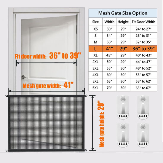 GetUSCart- Dog Gate for Stairs Pet Gates for The House: Dogs Screen ...