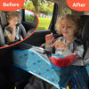 Picture of PILLANI Kids Travel Tray for Car - Car Seat Tray for Kids Travel, Car Trays for Kids Roadtrip Essentials, Carseat Table Tray for Kids Road Trip Activities - Toddler Lap Desk Organizer for Airplane