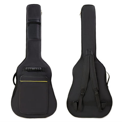 Picture of Evil Hair 38 39 Inch Guitar Backpack Acoustic Guitar Bag 0.3 Inch Thick Padding Waterproof Dual Adjustable Shoulder Strap Guitar Case Gig Bag with Back Hanger Loop (39 inch)