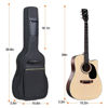 Picture of Evil Hair 38 39 Inch Guitar Backpack Acoustic Guitar Bag 0.3 Inch Thick Padding Waterproof Dual Adjustable Shoulder Strap Guitar Case Gig Bag with Back Hanger Loop (39 inch)