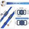 Picture of SANKALA Airtag Dog Collar Holder, [1 Pack] Waterproof Dog Airtag Holder, Silicone Full Body Covered Anti-Lost Protective Apple Air Tag Holder for Pet Collar - Fits All Width Collars, Blue
