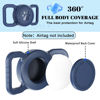 Picture of SANKALA Airtag Dog Collar Holder, [1 Pack] Waterproof Dog Airtag Holder, Silicone Full Body Covered Anti-Lost Protective Apple Air Tag Holder for Pet Collar - Fits All Width Collars, Blue