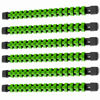 Picture of ALOANES 6 PC ABS Socket Organizer, 3/8 inch, Drive Socket Rail Holders, Heavy Duty Socket Racks, Black Rails with Green Clips